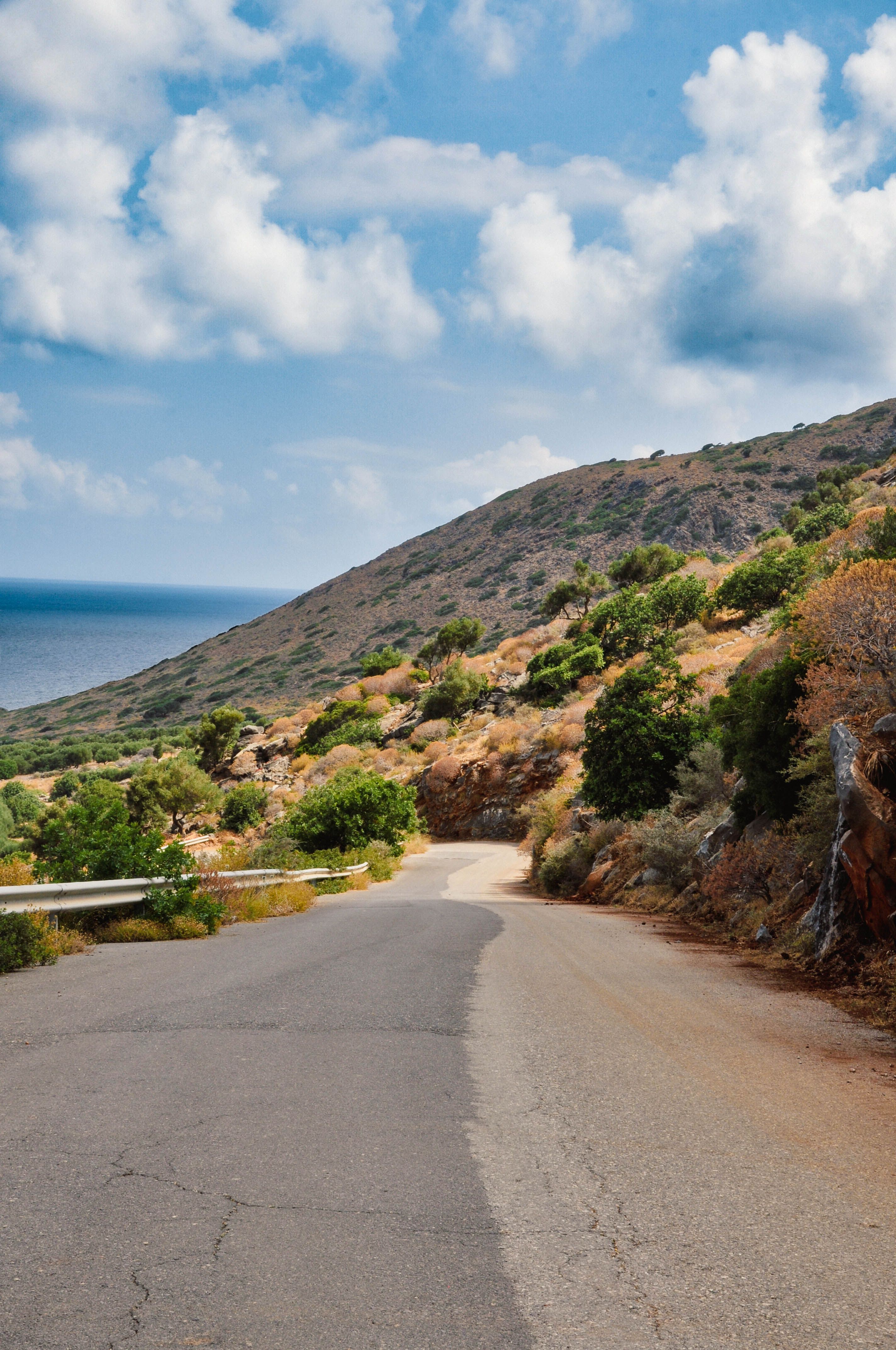 View of a Road and Mountain under the Cloudy Sky · Free Stock Photo