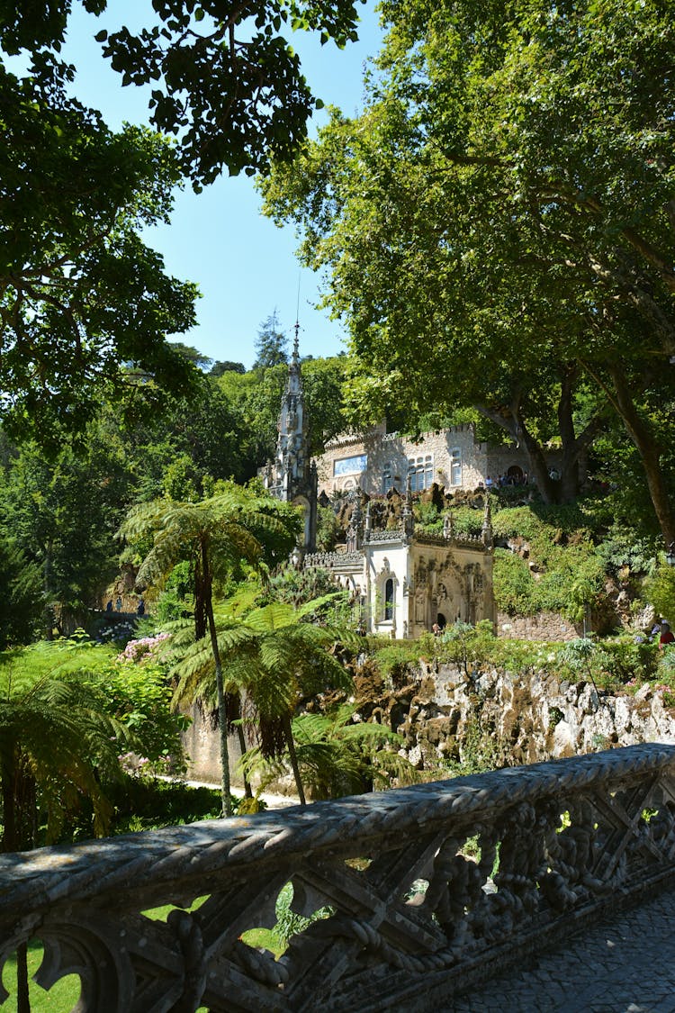 View On The Quinta Da Regaleira From A Bridge, Sintra, Portugal