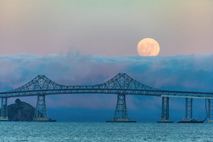 Scenic View Of Richmond San Rafael Bridge In California 