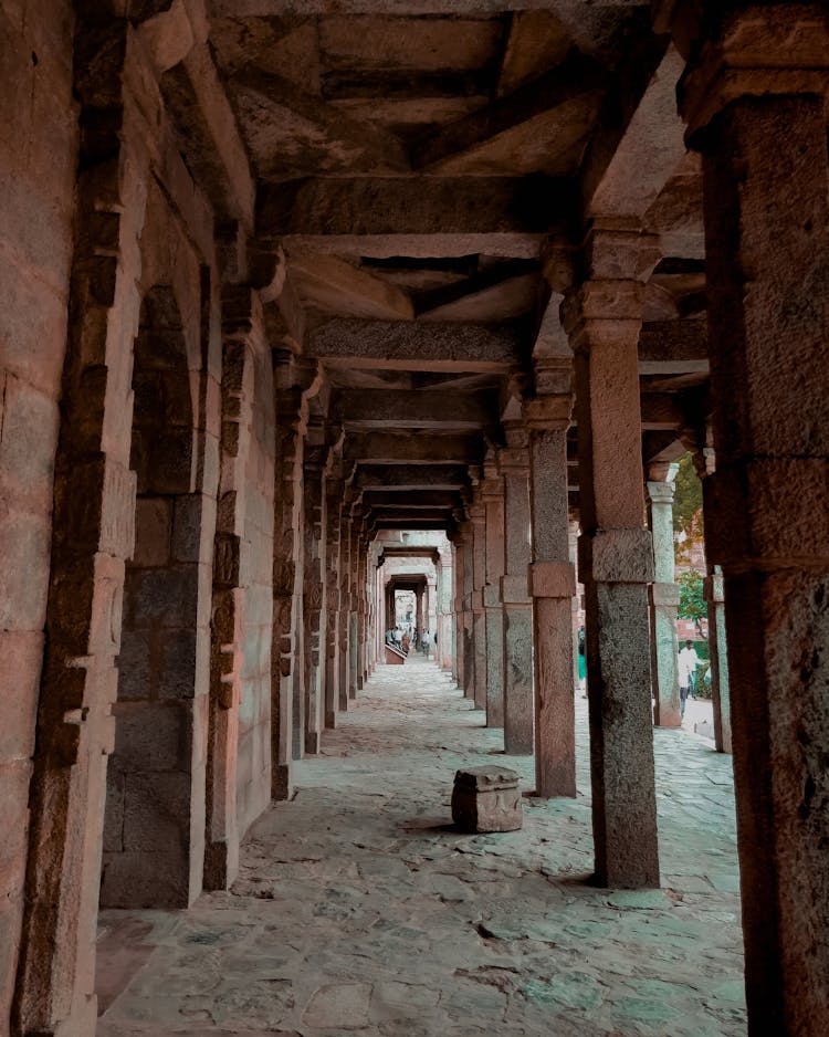 A Colonnade At The Qutb Minar