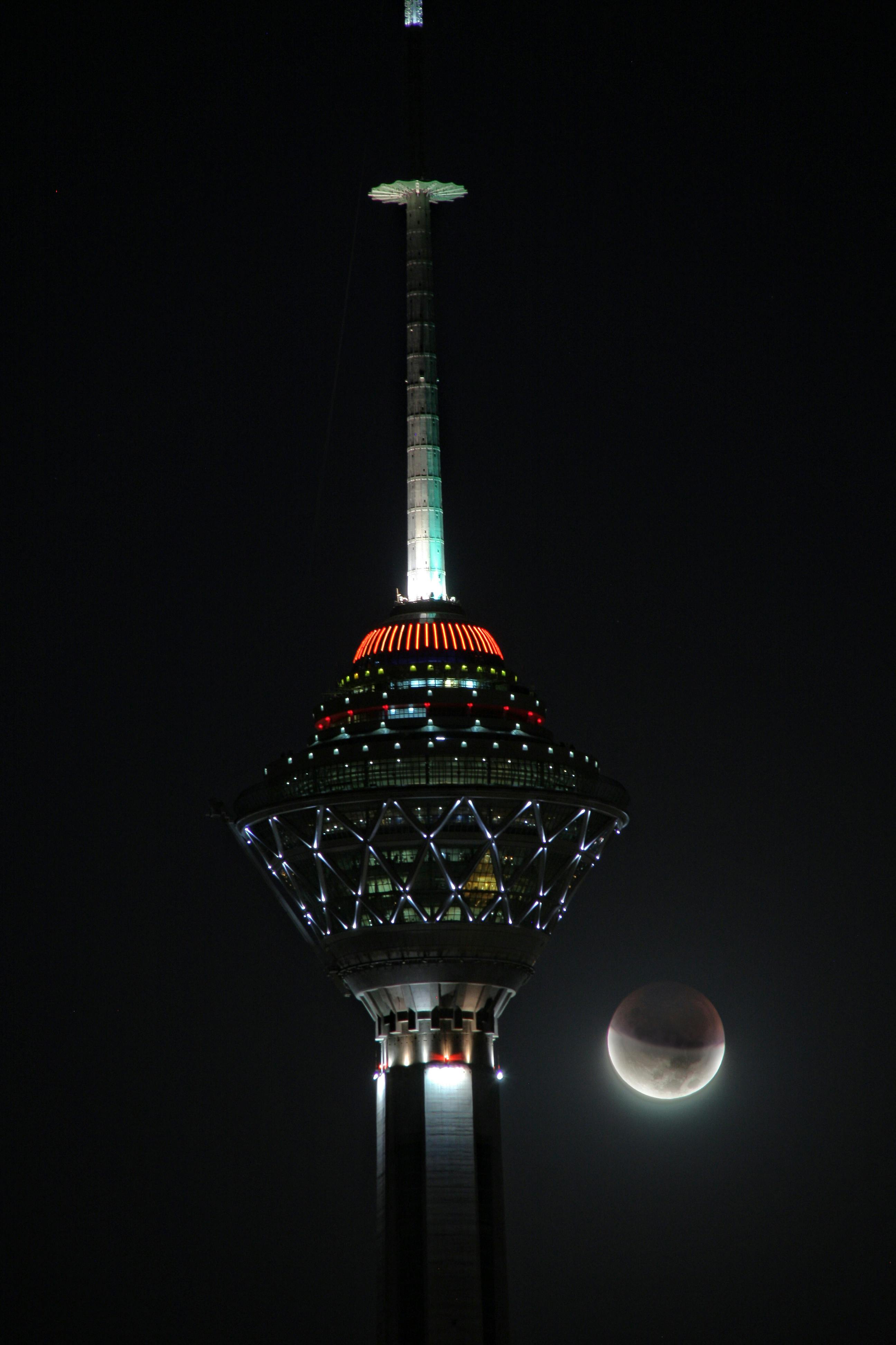 milad tower at night