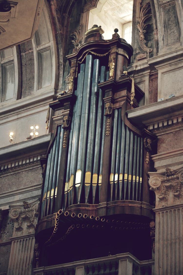 Close-up Of Organs In A Church 