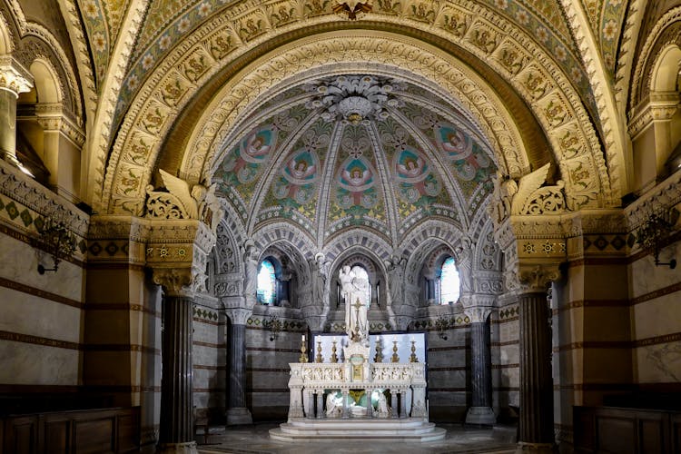 The Crypt Of Of The Basilica Of Notre Dame De Fourviere