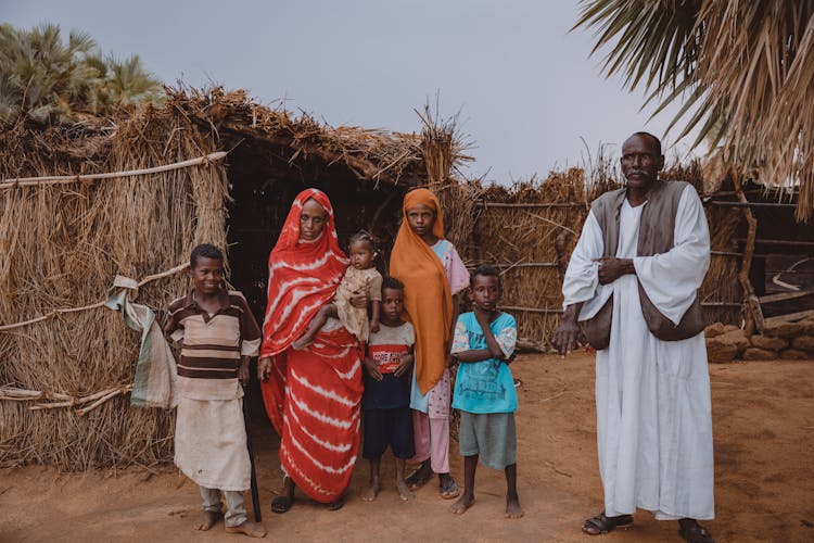 Family In Village