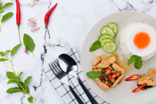 Prawn Cake in coconut and basil