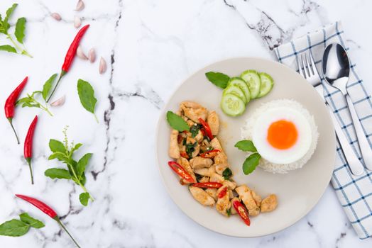 Thai Basil Chicken Stir-Fry (Pad Kra Pao)