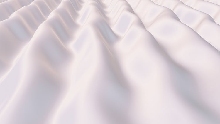 White Textile In Close Up Image