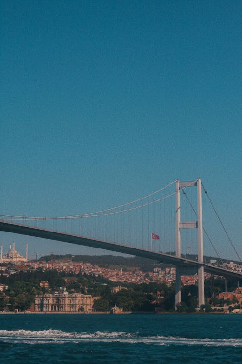 Bosphorus Bridge Under Blue Sky