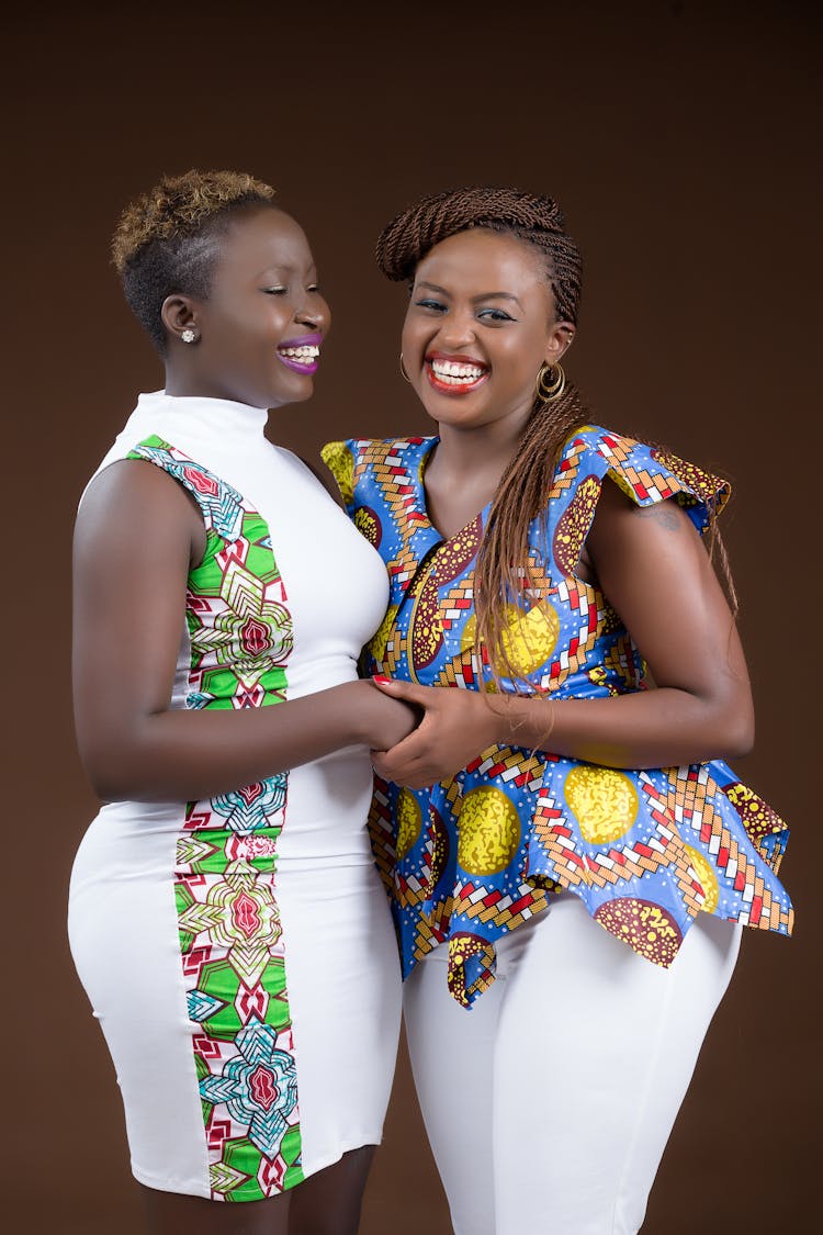 Two Women Laughing Together 