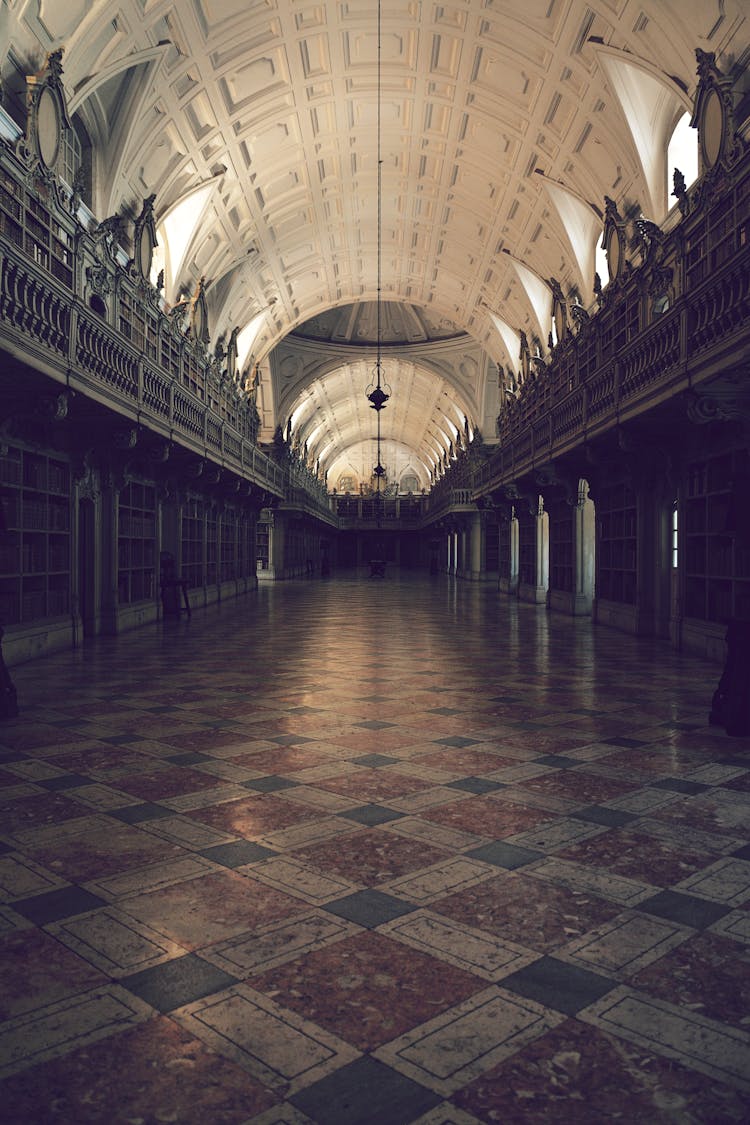 Mafra Palace Library Interior, Mafra, Portugal 