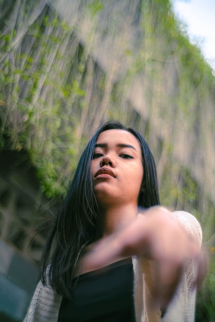 Young Woman Posing In Nature