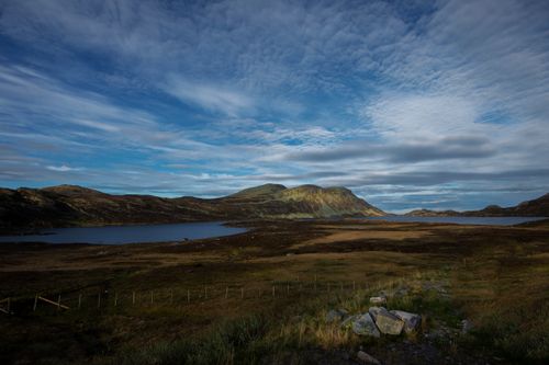 Free Breathtaking view of lake and mountains in Vestfold og Telemark, Norway. Stock Photo