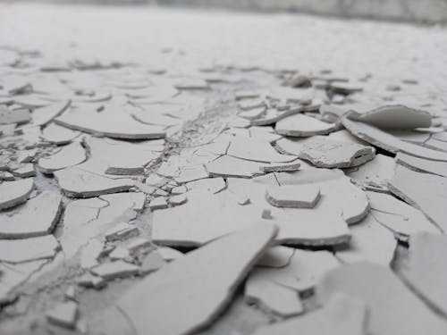 Close Up of Broken Concrete Surface
