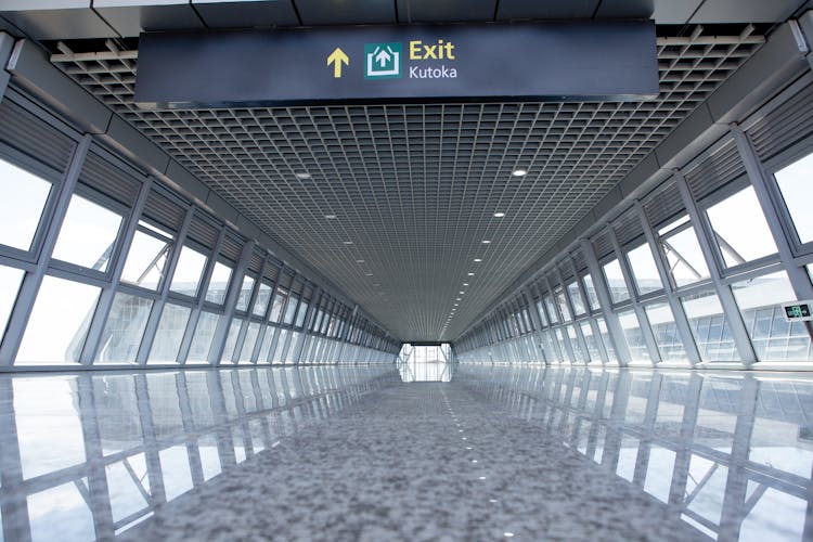 Marble Floor On A Walkway