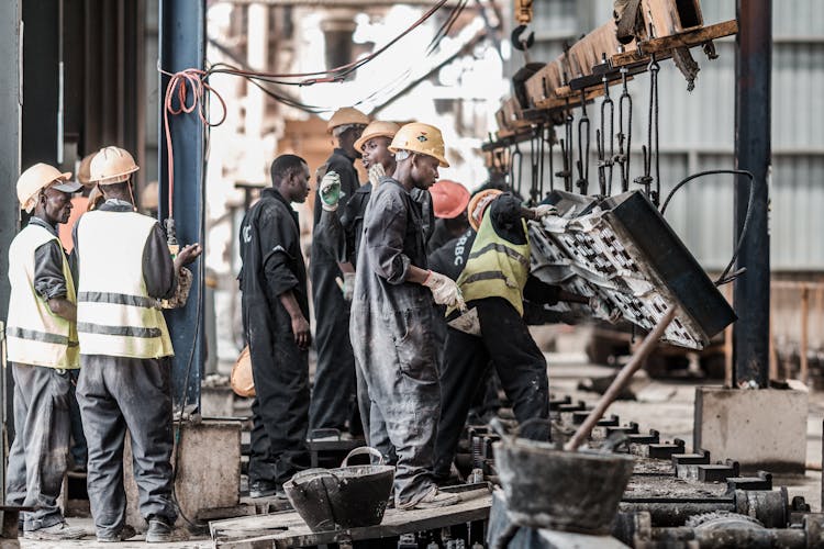 Laborers At A Construction Site 