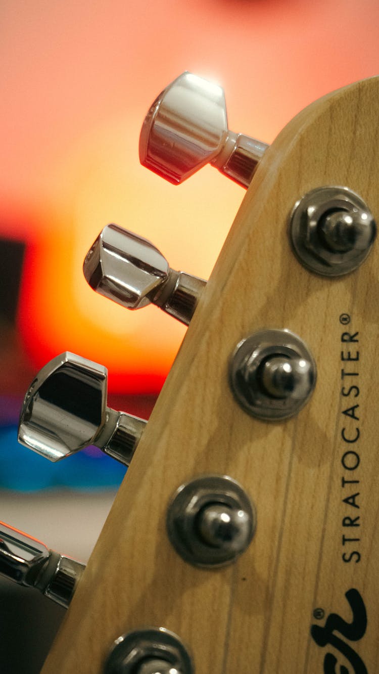 Knobs Tuner Of A Guitar