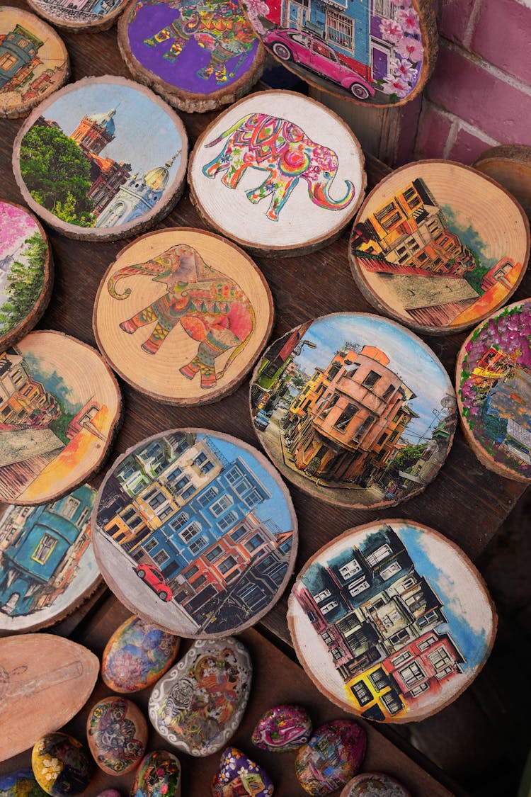 Watercolor Paintings On Pins