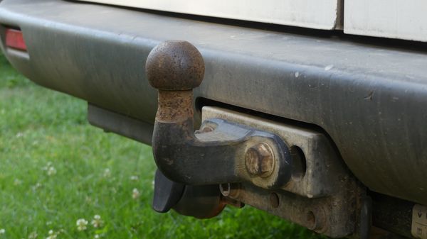 Tow hitch close-up