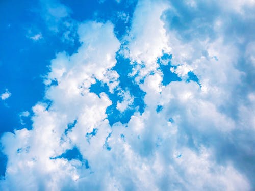 White Clouds and Blue Sky