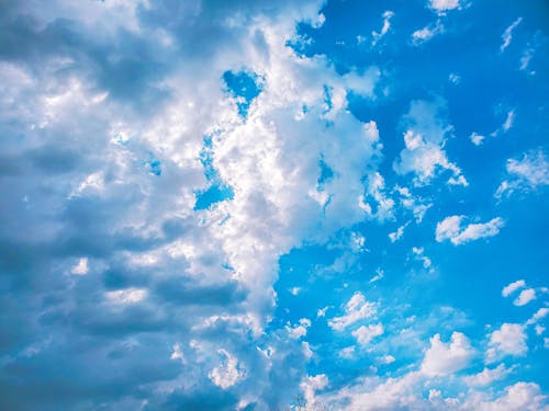 Základová fotografie zdarma na téma atmosféra, modrá obloha, mraky