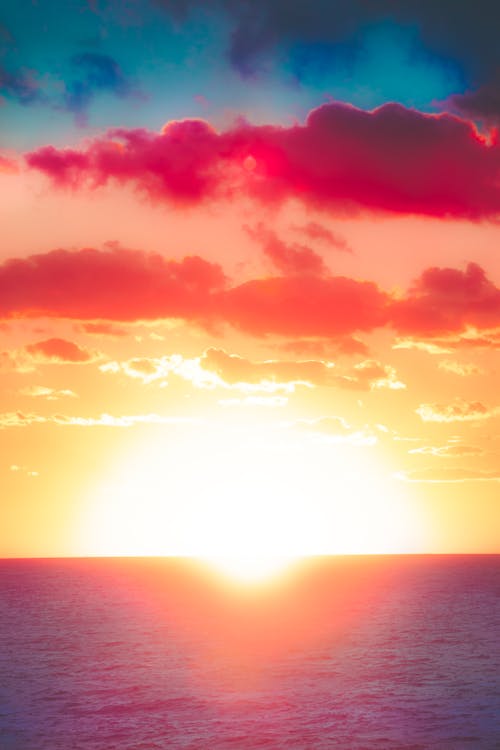 無料 ミシガン湖, 日没の無料の写真素材 写真素材
