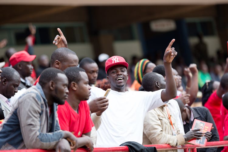 Fans Cheering During Sports Game