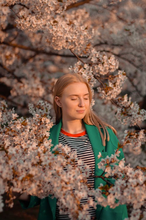 Niña Y Puesta De Sol