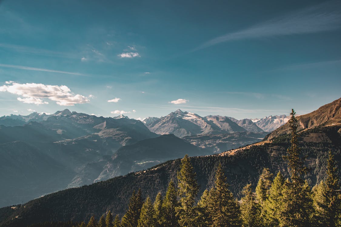 Blue Sky over Mountains