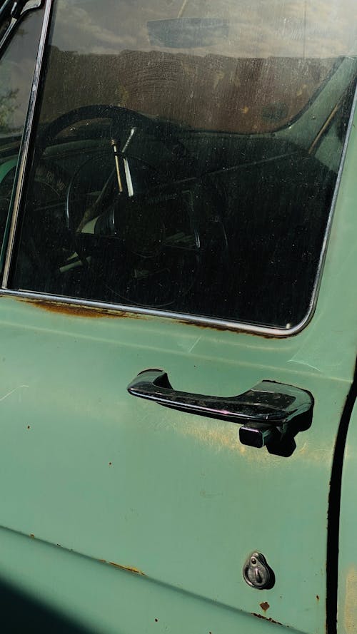 An Old Car Outer Door Handle