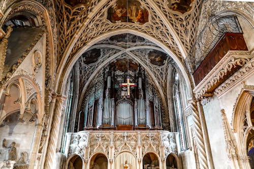 Photos gratuites de abbaye de hautecombe, allée, architecture gothique