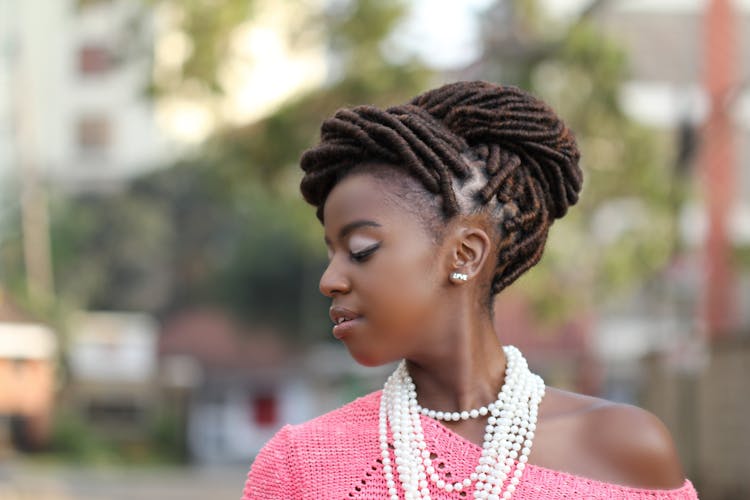 Woman With A Sophisticated Hair Updo 