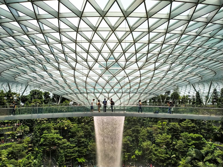 The Rain Vortex At Jewel Changi Airport, Singapore