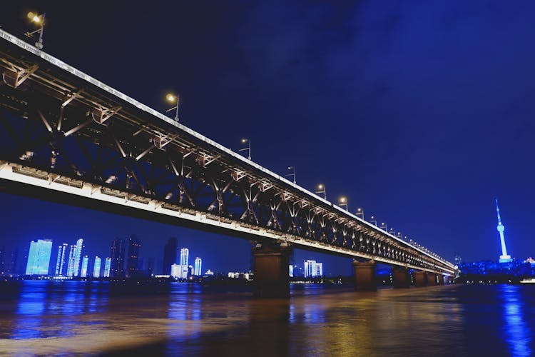 The Wuhan Yangtze River Bridge In Wuhan, China