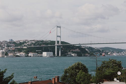 Gratis stockfoto met 15 juli martelarenbrug, bosporus-brug, hangbrug