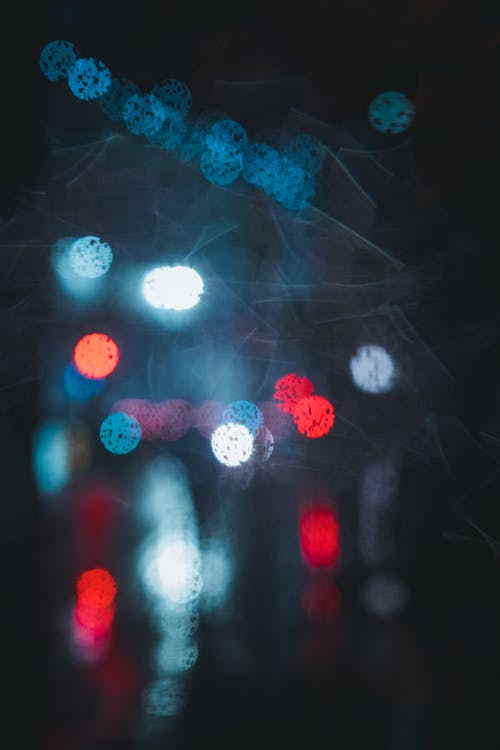 Red Blue and Green Bokeh Lights