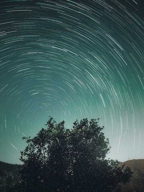 垂直拍摄, 夜空, 天文學 的 免费素材图片