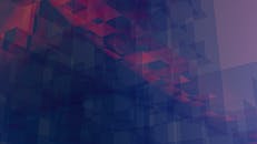 3D Render of Pink and Purple Pixels