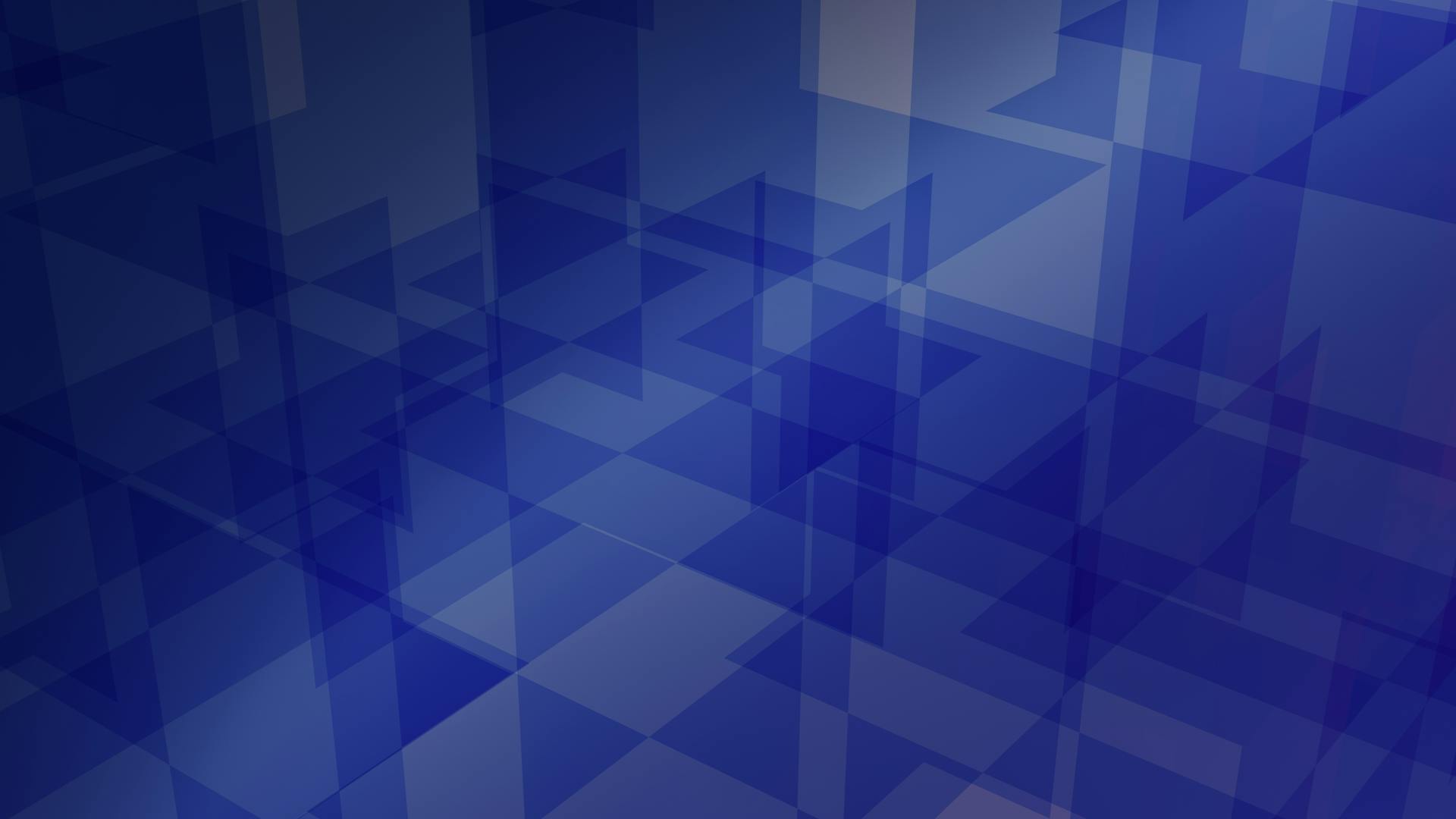 Abstract blue geometric pattern with layered triangles for creative design applications.