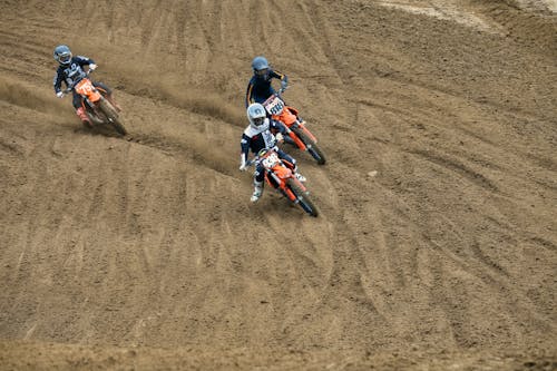 A People Using Dirt bikes