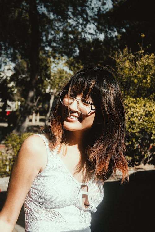 Attractive Woman Wearing Eyeglasses