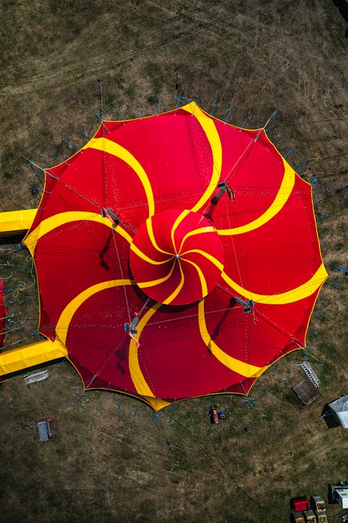 Top View of a Circus Tent 