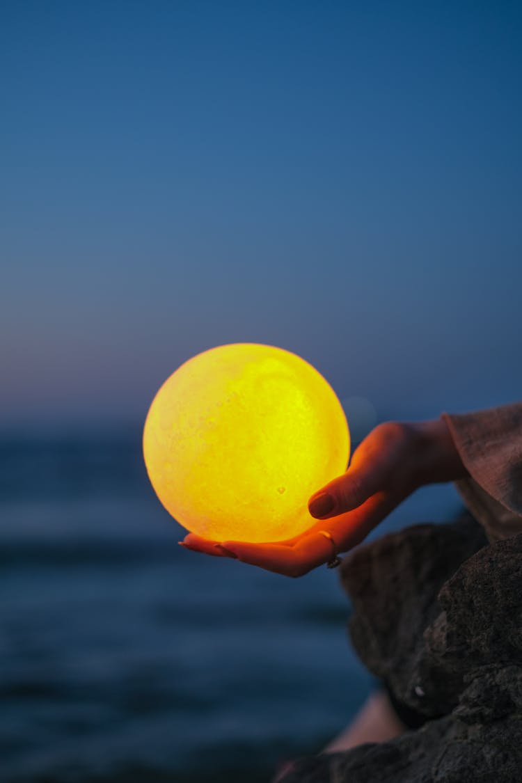 Illuminated Ball In Hand