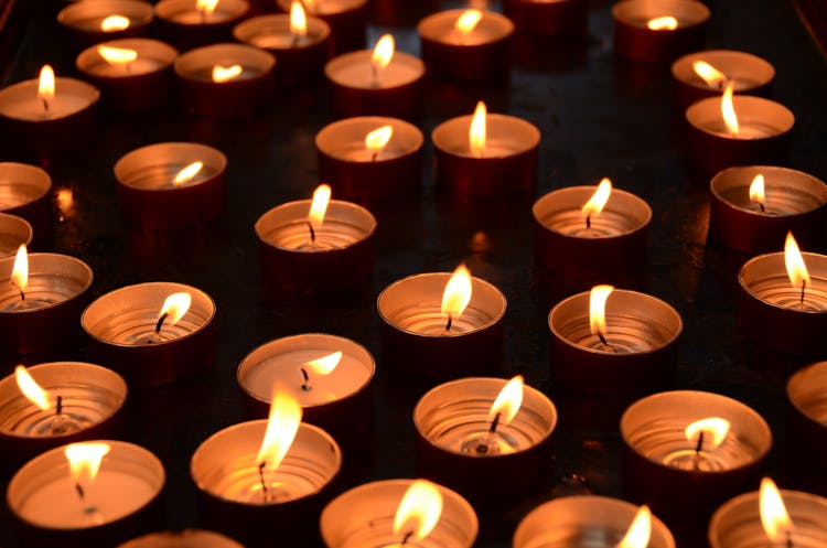 A Photo Of Lighted Candles