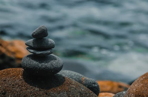 Free Close Up Photo of Stone Stack Stock Photo