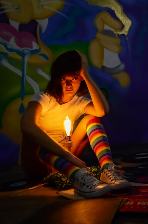 Fotos de stock gratuitas de arcoíris calcetines, challenge, ligero