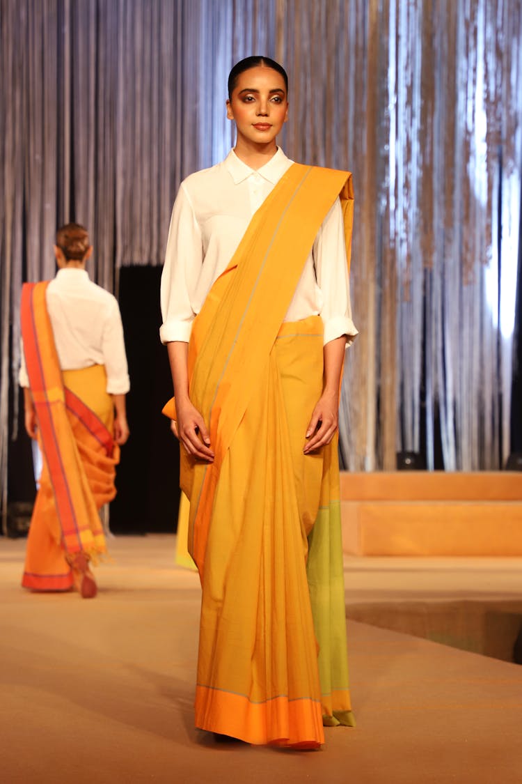 A Woman Doing Fashion Show