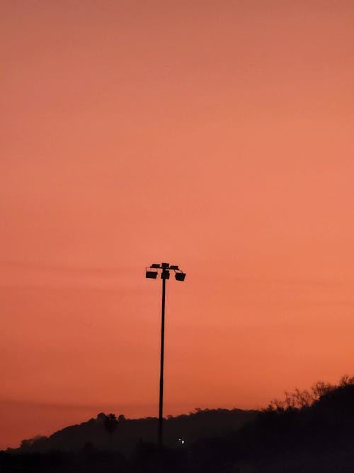 Photo of a Outside Lamp at Sunset