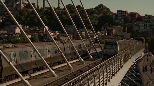 Golden Horn Metro Bridge in Turkey