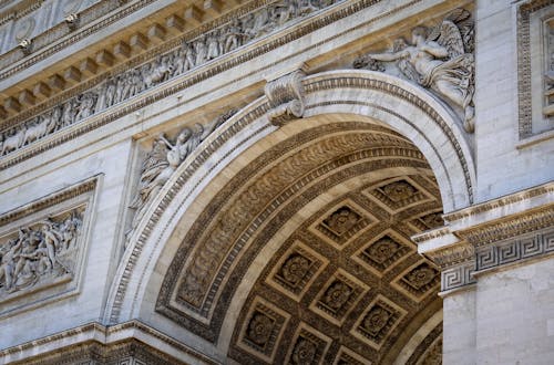 Foto profissional grátis de Arco do Triunfo, arquitetônico, esculturas