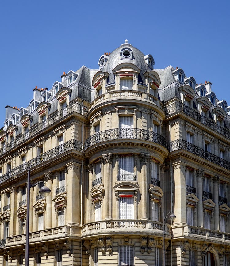 Vintage Building In Paris